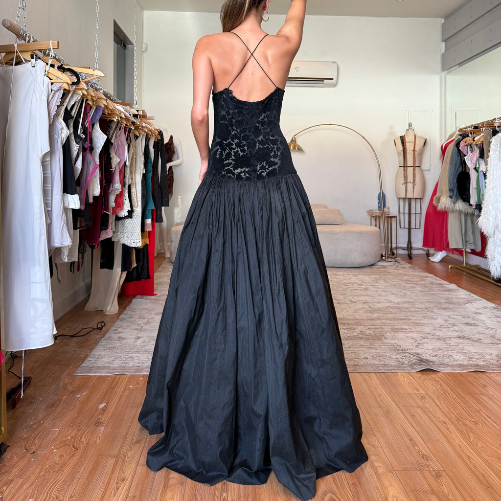 drop waist gown