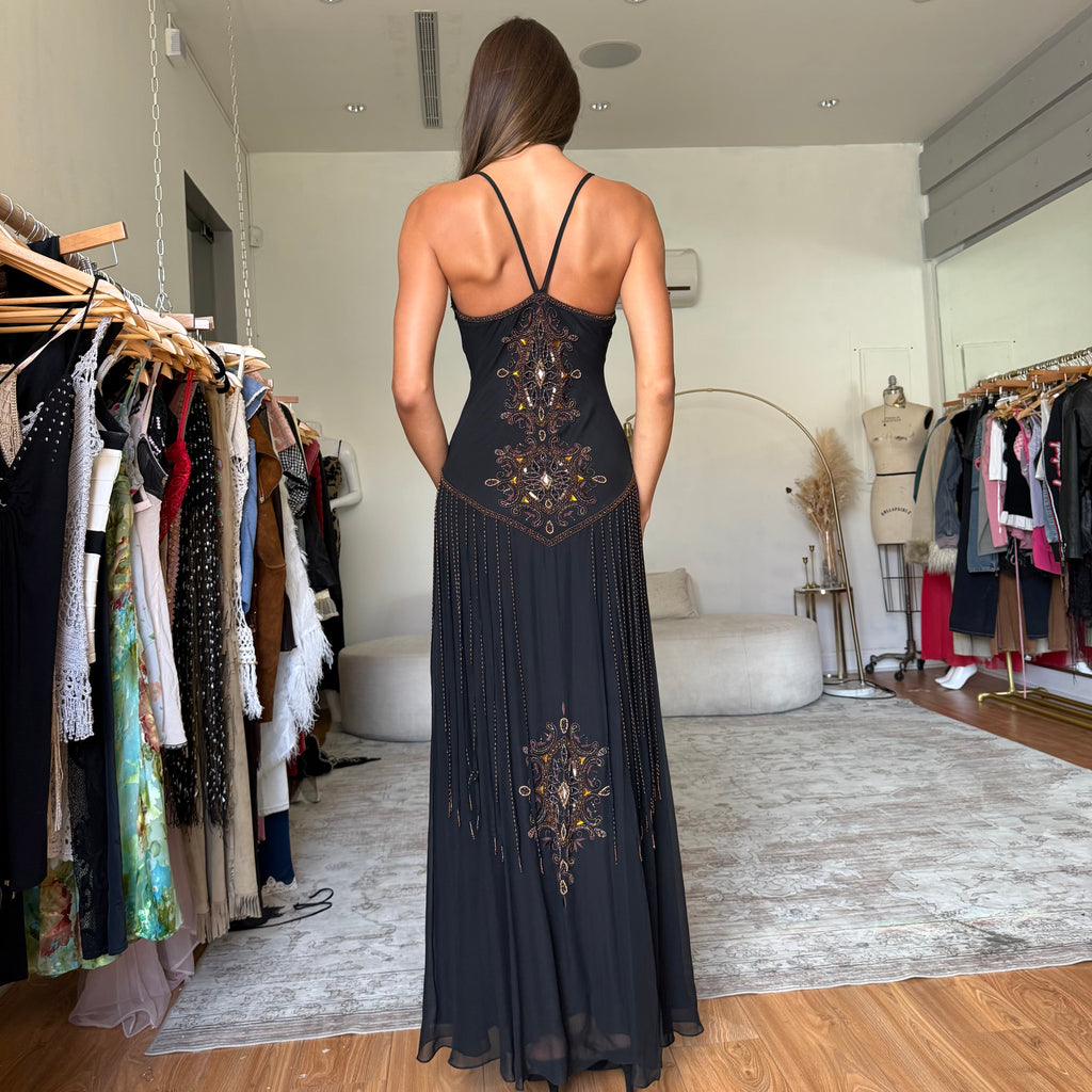 Beaded fringe dress
