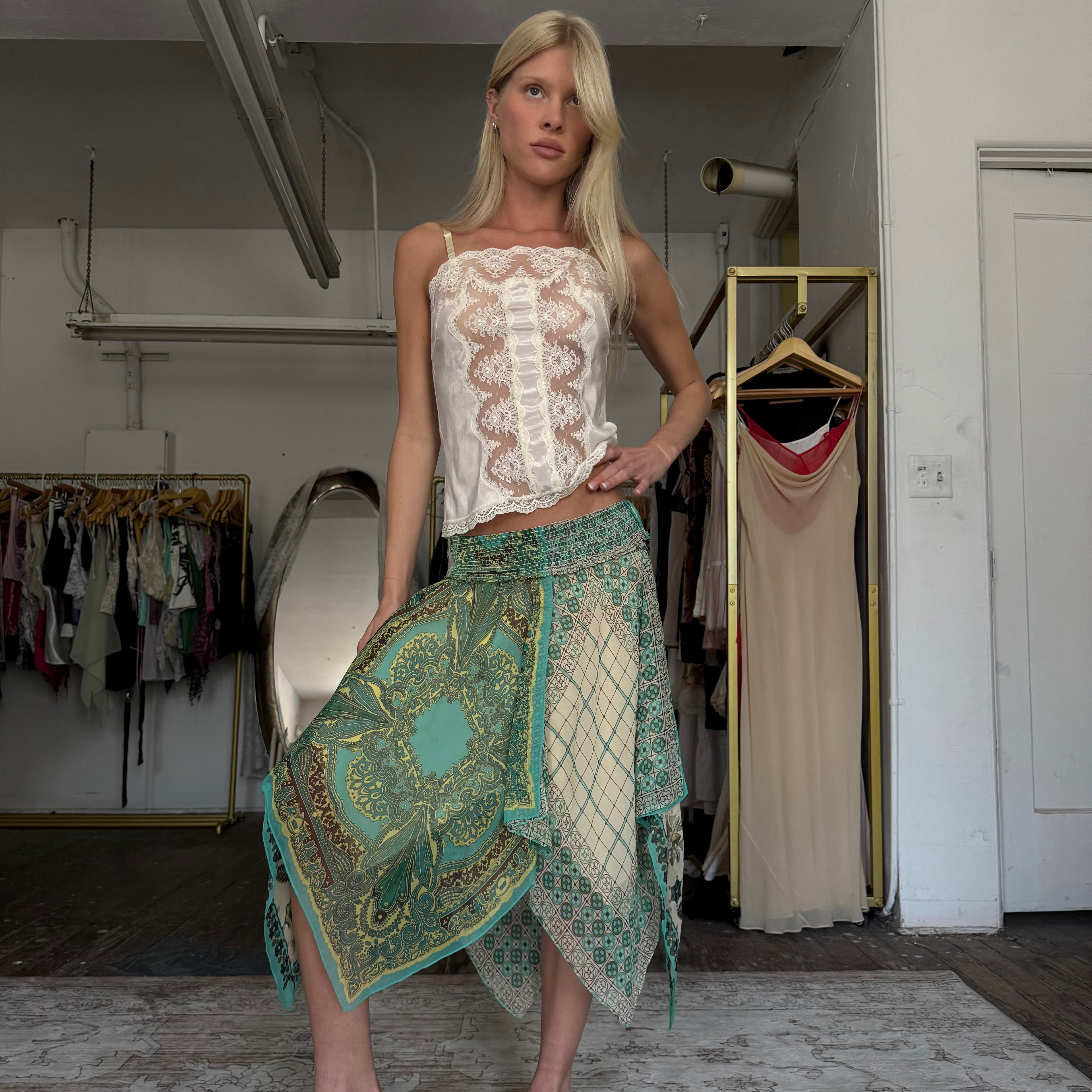 Silk skirt