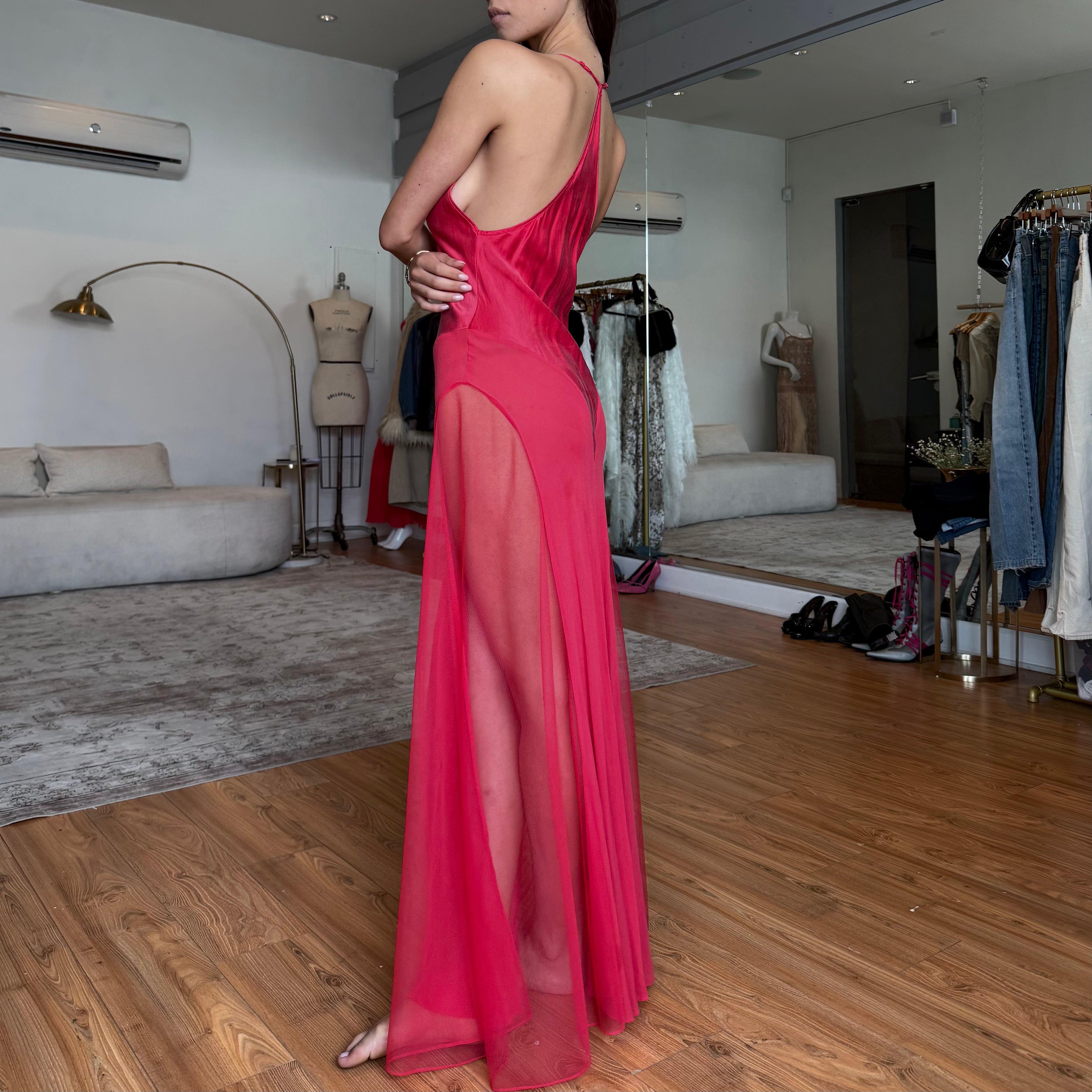 Vintage vs silk dress