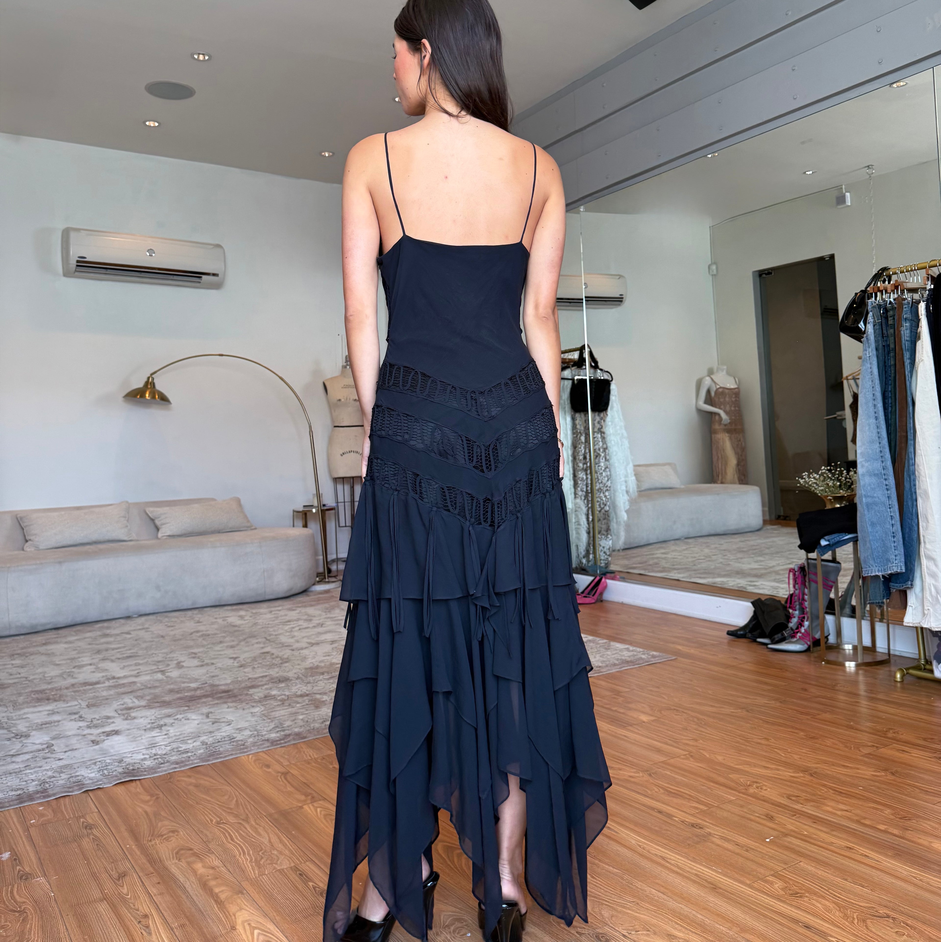 Silk maxi dress